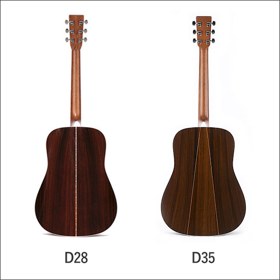 Martinのアコースティックギター_D28とD35